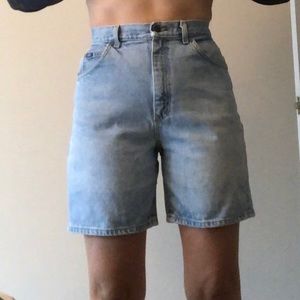 Vintage Lee Super High Waist Denim Shorts